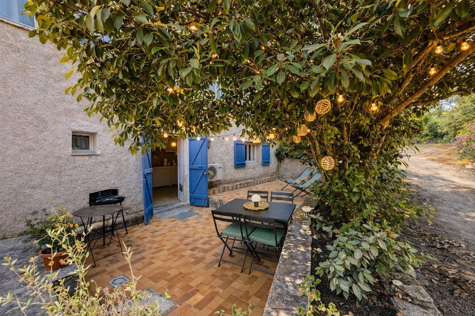 Transats de la terrasse de l'appartement Angèle